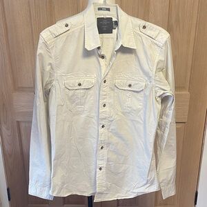 H&M Light Cream Fitted Shirt
